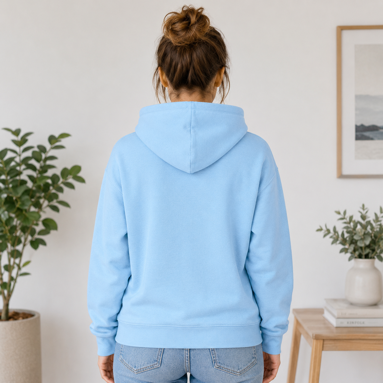 Lion of Judah Embroidered Hoodie — Sky Blue | Kingdom Wear UK