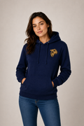 Lion of Judah Embroidered Hoodie — Navy | Kingdom Wear UK